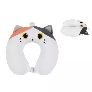 Neck pillow I-Total I-Total Orange Cat 650-03847 — cat-shaped travel neck support
