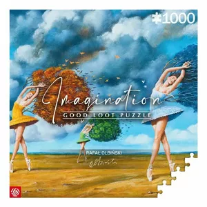 Cenega Imagination Rafał Olbiński The Shape of Color Green Jigsaw Puzzle 1000 Pieces
