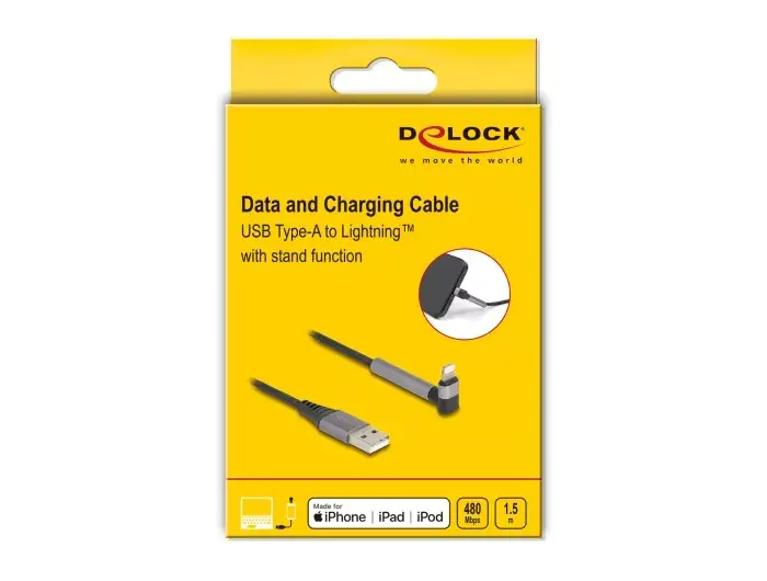 Data and Charging Cable DeLOCK USB Type-A to Lightning Photo 3