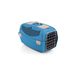 Pet carrier Stefanplast Gulliver 2 with metal door 55×36×35 cm, blue