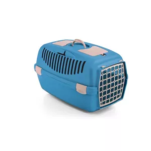Pet transport cage Stefanplast Gulliver 3 with plastic door 61×40×38 cm blue