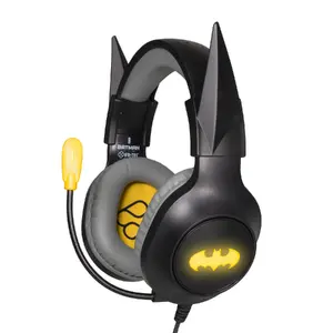 Blade Batman Wired Gaming Headset with LED Lighting and Detachable Ears Black and Yellow