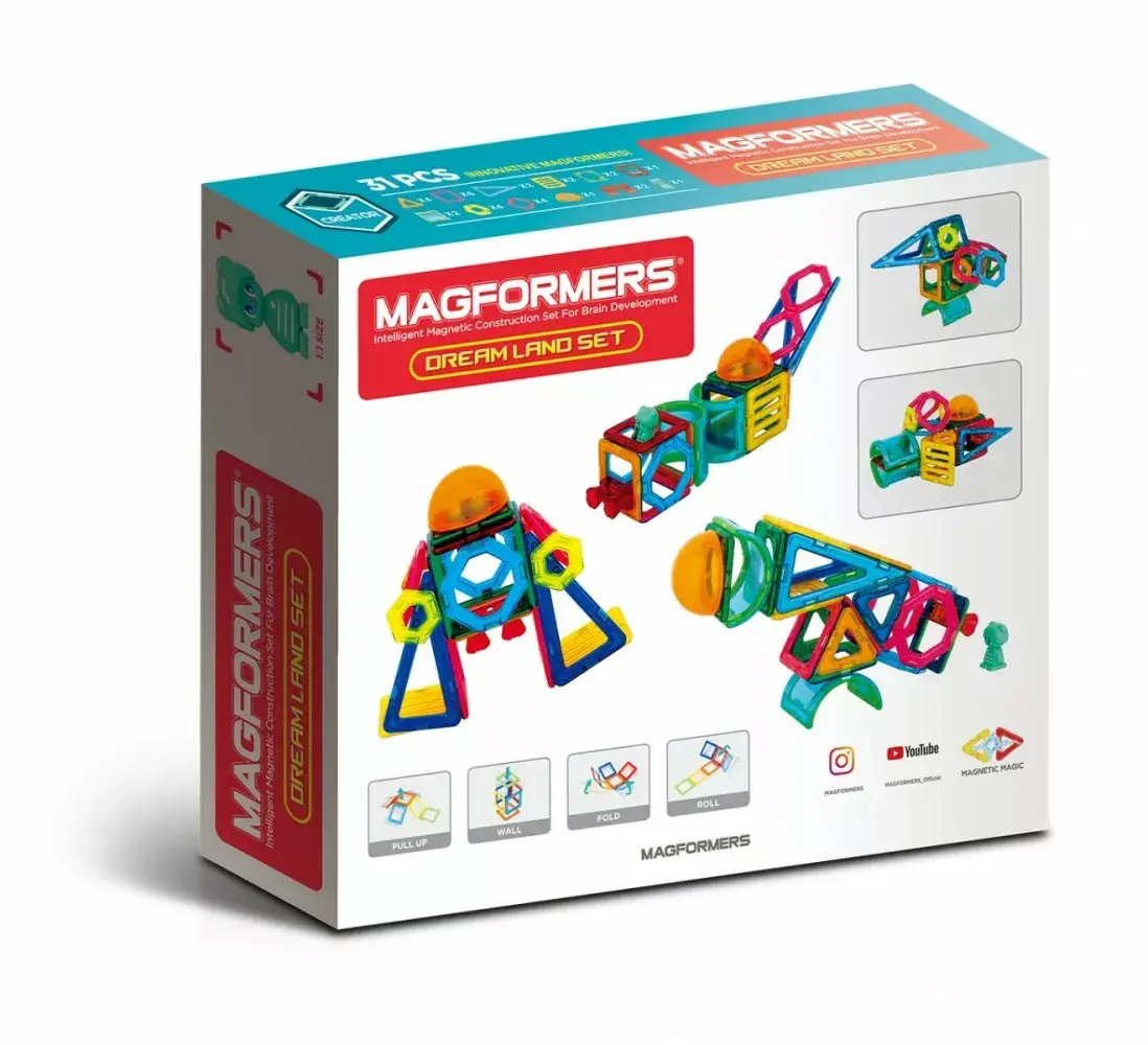 MAGFORMERS Drea Land — 31 деталь магнитный набор Photo 2