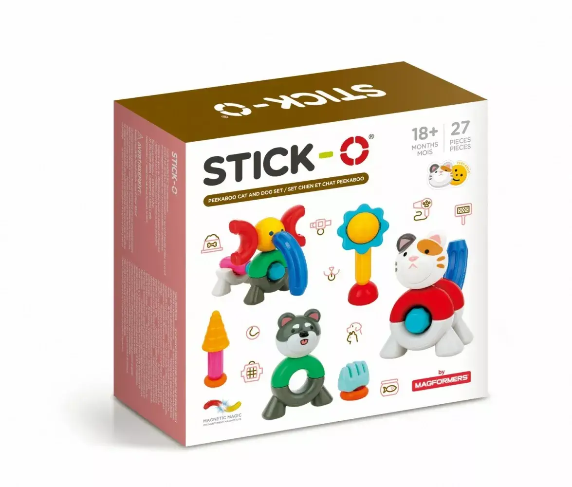 MAGFORMERS Stick-o Magnētiskais konstruktors Kaķis un