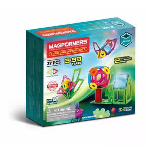 Магнитный конструктор MAGFORMERS Twinkling Garden — 27 деталей, магнитные панели