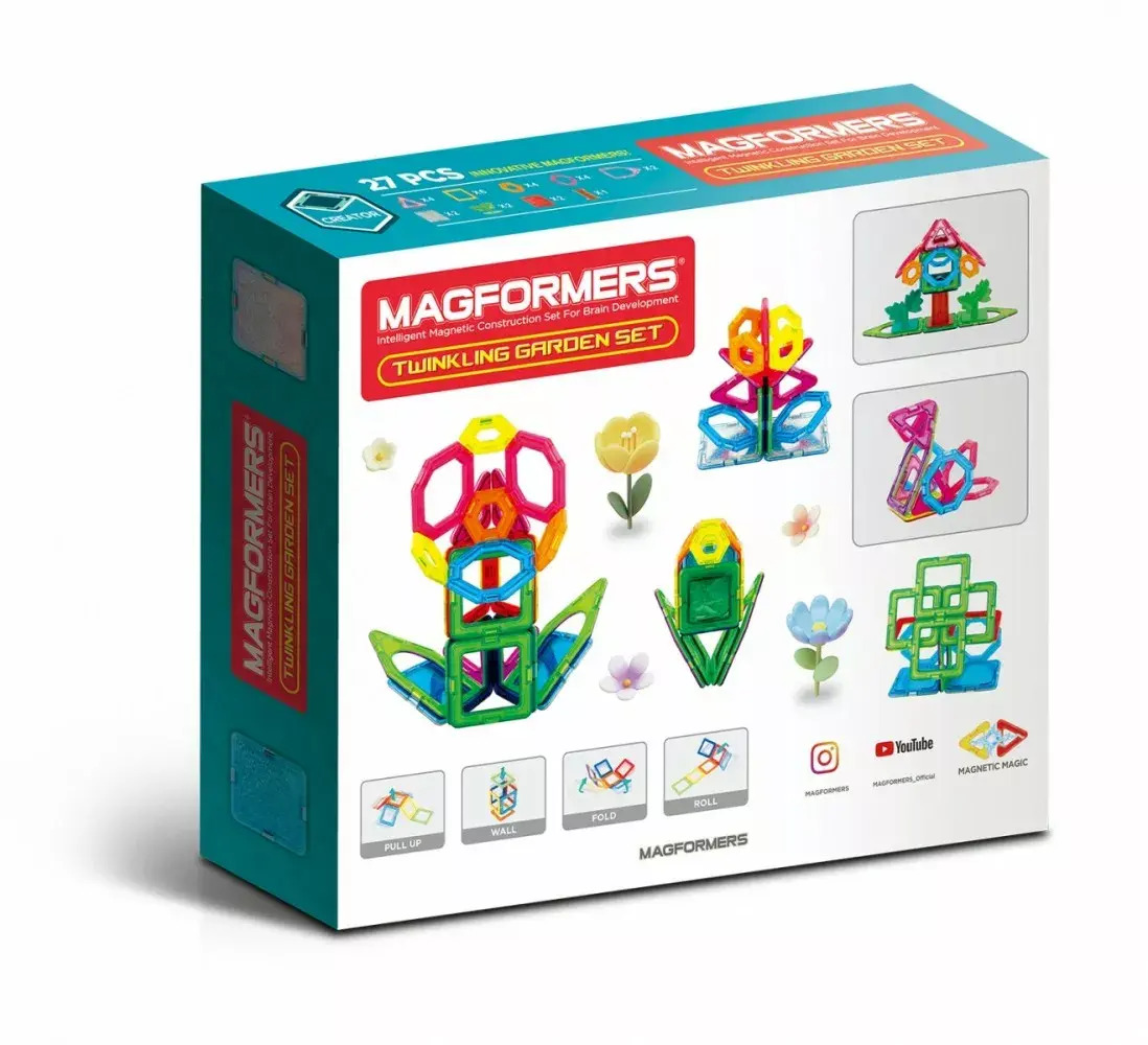 Магнитный набор MAGFORMERS Twinkling Garden — 27 шт. Photo 2