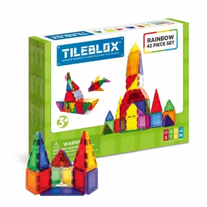 Игровой магнитный конструктор MAGFORMERS Tileblox Rainbow — 42 детали