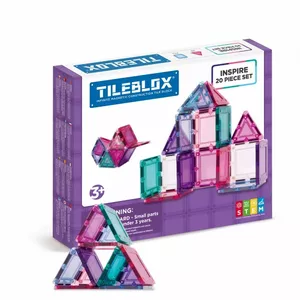 Magnētiskie bloki Tileblox Pastel komplekts 20 gab.