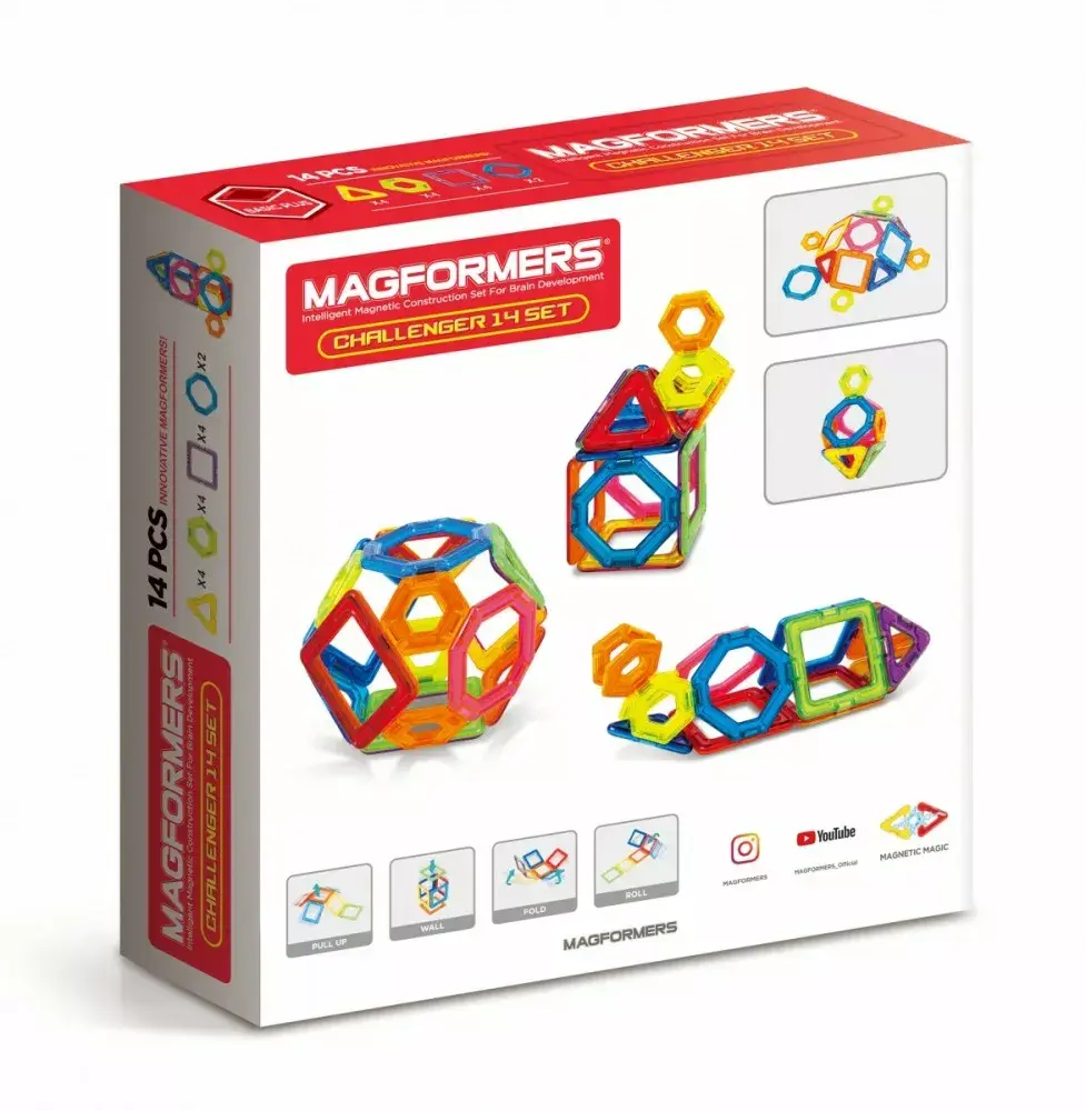 MAGFORMERS Challenger магнитный набор — 14 деталей Photo 2