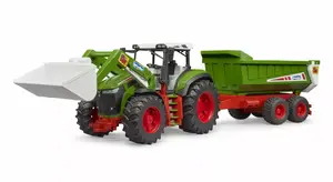 Самосвальный прицеп для фронтального погрузчика BRUDER BR-03452 для трактора Roadmax — игрушечный навес, совместим с Roadmax