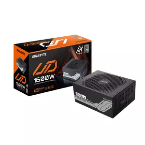 Barošanas bloks GIGABYTE UD1600PM PG5 1600W, 80 PLUS Platinum, 92% efektivitāte, 20+4 pin ATX, ventilators 120 mm, melns