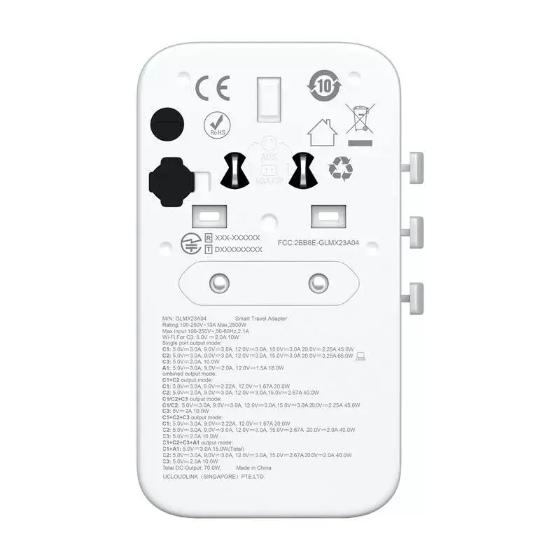 GlocalMe Roamplug barošanas adapters Roamplug white Photo 6