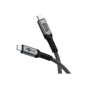 USB-C cable GOOBAY 74210 — up to 240W power delivery, 40 Gbit/s data transfer