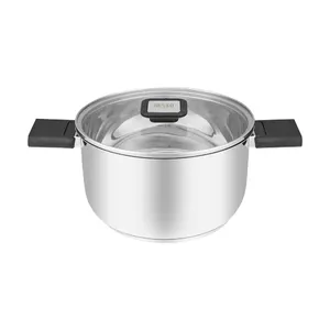 Resto Kitchenware Anser 3.2 L Round Black Stainless Steel