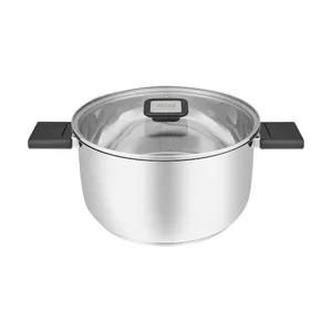 Resto Kitchenware Anser 4.4 L Round Black Stainless Steel