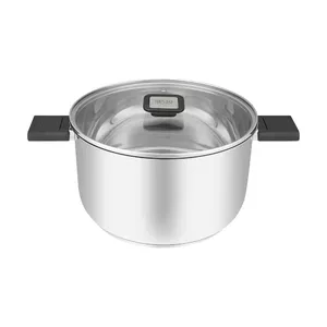 Katls RESTO Anser 5,8 l apaļš nerūsējošais tērauds 24 cm melns