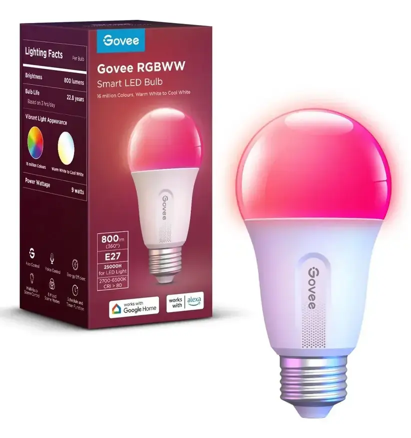 Govee Smart Wifi&BLE Light Bulb 800 lm E27 Photo 2