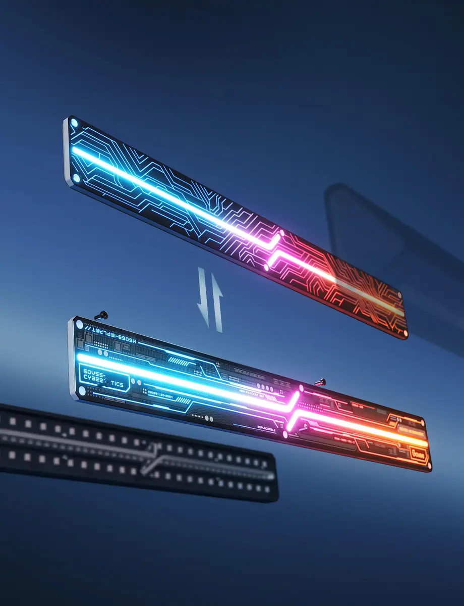 Viedais sienas gaismeklis Govee Gaming Wall Lights (4+1) Photo 9