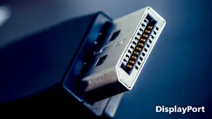 DisplayPort savienojums maksimālai vizuālajai kvalitātei