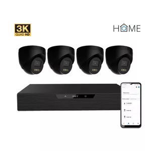 NVR kit IGET HOME N85P4 3K resolution 8-channel with 4 cameras, audio, IR LED