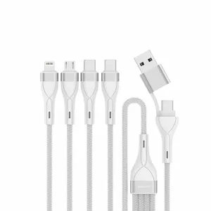 Кабель 4smarts 1.2м USB A/USB C USB C/Micro USB-A/Lightning Белый
