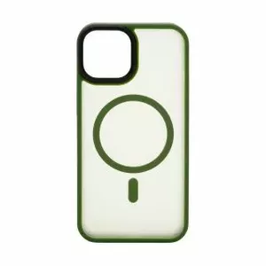 Гибридный защитный чехол Evelatus для iPhone 15 MagSafe, PC + TPU, зелёный