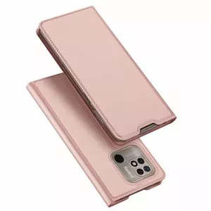 Flip Case Dux Ducis for Xiaomi Redmi 10C Pink - Protective PU Leather Cover with Front Flip