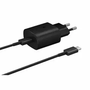 USB-C lādētājs Samsung EP-TA800EBE 25W (3A) — sienas adapters ātrai uzlādei
