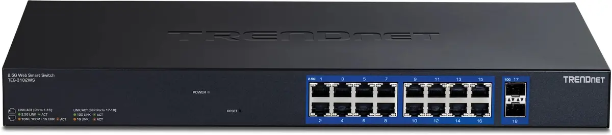 Pārvaldāms Multi-Gig pārslēdzējs TRENDnet TEG-3182WS —