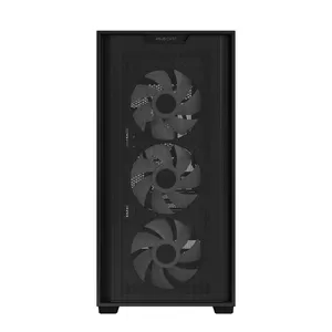 Datora korpuss ASUS A21 PLUS Micro ATX / Mini-ITX, melns — atbalsta CPU dzesētāju 165 mm, GPU 380 mm, 3× priekšējos ventilatorus