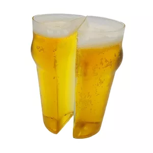 Beer glass Mad Monkey Share a Pint Set 330 ml, transparent, 150 mm height