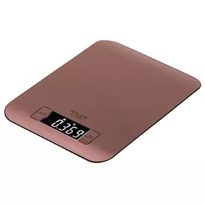 Electronic kitchen scale Adler AD 3183 — 5 kg capacity, 1 g accuracy, stainless steel weighing surface, copper colour