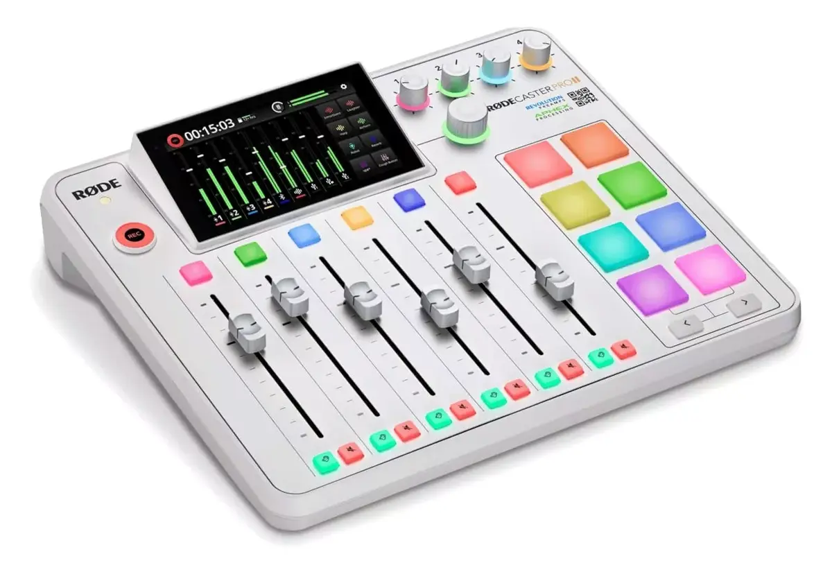 RØDE RODECaster Pro II White — podcast production console Photo 2