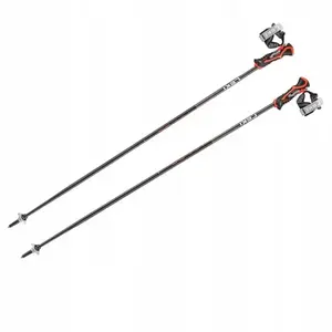 Slēpošanas nūjas Leki 3D AIRFOIL 125 cm — alumīnija HTS 6.5 stienis, TRIGGER 3D SL rokturis, Cobra Alpine grozs, Flex tip