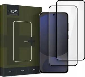 Закалённое стекло защитное Hofi Glass Pro+ 2 шт для Samsung Galaxy S24 FE — чёрное