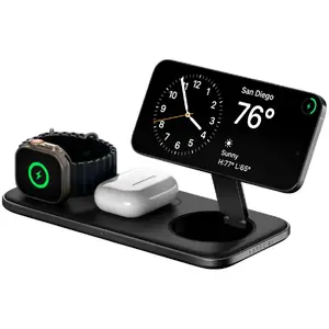 Satechi Qi2 Trio Wireless Charging Pad with Type A, C, and G Plugs