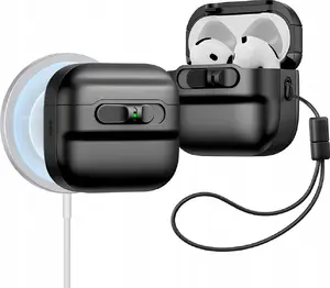 ESR Pulse HaloLock Magnetic Wireless Charging Protective Case for Apple AirPods 4 Black