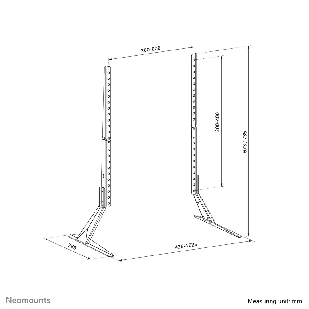 TV desk stand DS45-430BL19 Photo 16