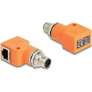 DeLOCK 60627 cable gender changer M12 RJ45 Orange