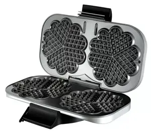 Waffle Iron Unold 48241 2 Waffles 1300 W Black Silver