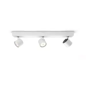 Потолочно-настенный светильник Philips WarmGlow LED Star 3×16.5W, 3 светодиода, 13.5 Вт, 2700K, 1500 лм, IP20, диммируемый, белый