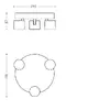 Philips WarmGlow LED Star потолочно-настенный светильник 3×16.5W Photo 2