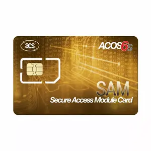 Drošības piekļuves modulis ACTIS ACOS6-SAM — SAM karte lasītājiem un drošai autentifikācijai