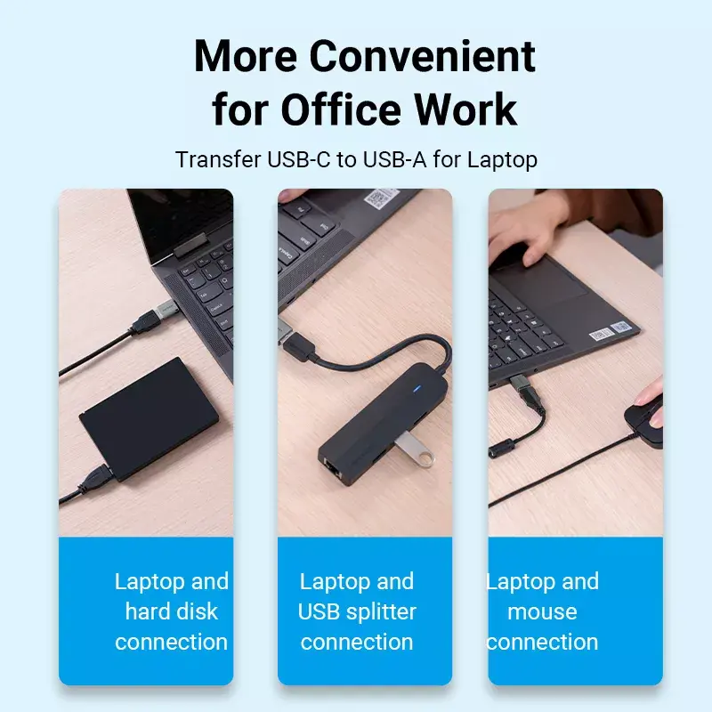 Vention USB‑C uz USB 3.0 OTG adapteris CDQH0 Photo 8