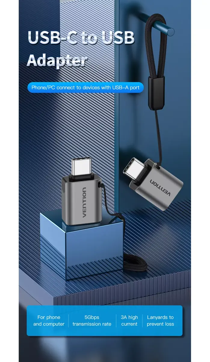 Vention USB‑C uz USB 3.0 OTG adapteris CDQH0 Photo 15