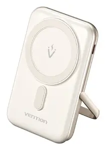 Пауэрбанк Vention 10000 мА·ч магнитный беспроводной 20 Вт — 10000 мА·ч, 3 А, USB-C, белый