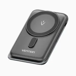Пауэрбанк Vention 10000 мА·ч магнитный беспроводной 20W, 1×USB-C, черный