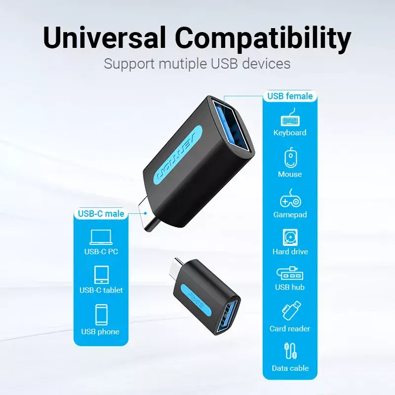Vention USB‑C uz USB 3.0 OTG adapteris CDUB0 Photo 8