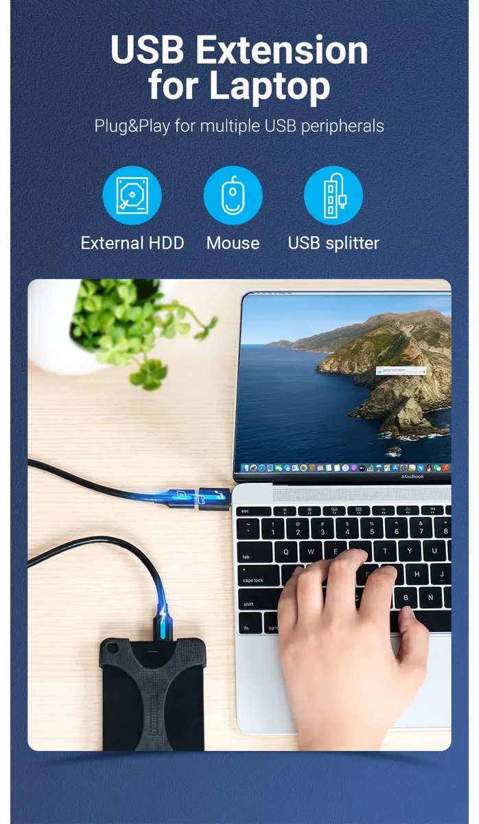 Vention USB‑C uz USB 3.0 OTG adapteris CDUB0 Photo 13