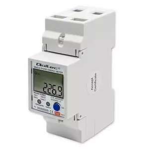 Однофазный счетчик электроэнергии QOLTEC 50882 230В с LCD и Wi‑Fi для домашнего учета